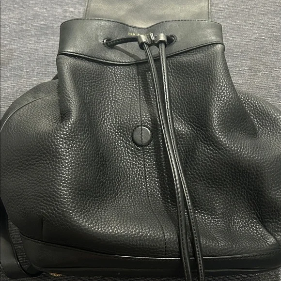 EUC!!! Rag & Bone Pilot Black Leather Backpack Purse - Picture 15 of 16